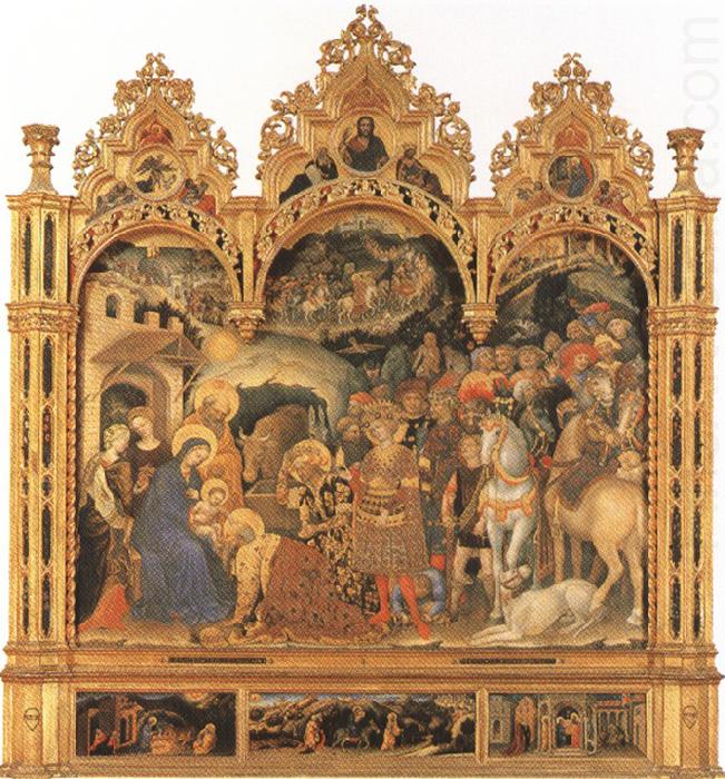 Sandro Botticelli Gentile da Fabriano,Adoration of the Magi (mk36) china oil painting image